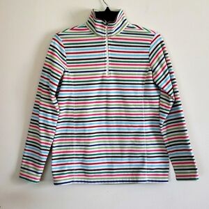 Lands end quarter zip rainbow striped fleece. Sz XS.